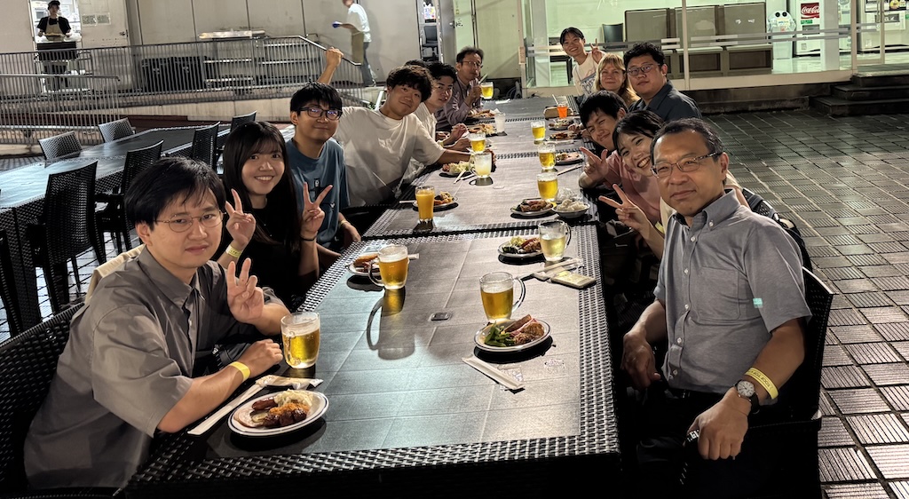 1次会は高島屋屋上ビアガーデン